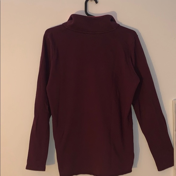 Victoria’s Secret PINK quarterzip burgundy sweater - Picture 2 of 3
